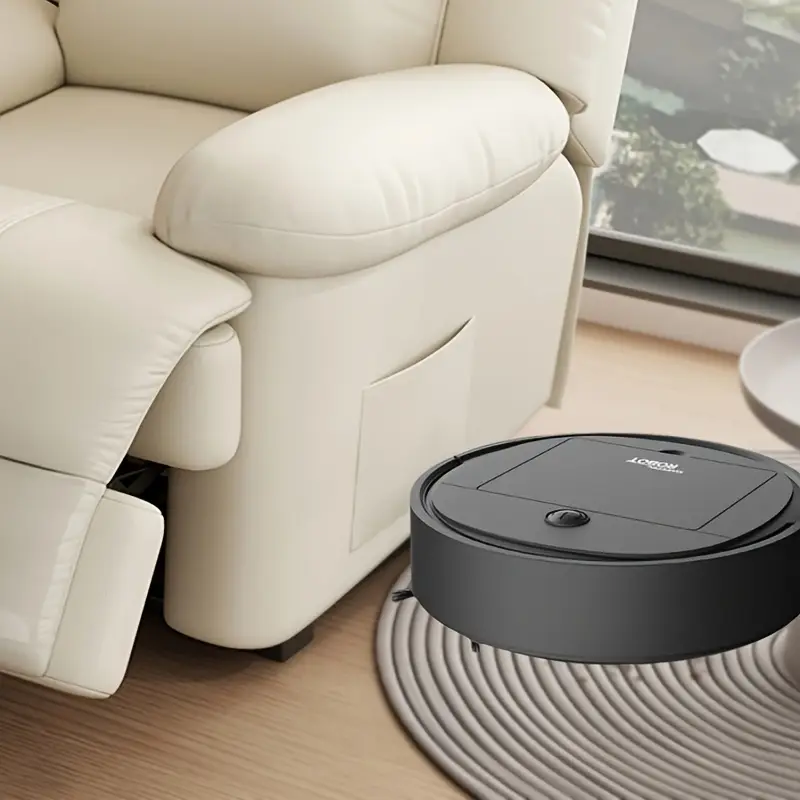 Smart Robot Vacuum Cleaner and Mop Combo, USB Rechargeable, Strong Suction Power, 60-Minute Runtime, Slim Low-Noise Design, Suitable for Pet Hair, Hard Floors & Daily Cleaning, Auto Directional Mopping, Pet Hair Cleaning Solution | Robotic Vacuum