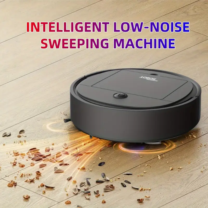 Smart Robot Vacuum Cleaner and Mop Combo, USB Rechargeable, Strong Suction Power, 60-Minute Runtime, Slim Low-Noise Design, Suitable for Pet Hair, Hard Floors & Daily Cleaning, Auto Directional Mopping, Pet Hair Cleaning Solution | Robotic Vacuum